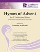 HYMNS OF ADVENT VIOLIN DUET AND PIANO cover